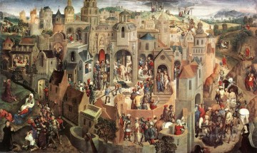 ハンス・メムリンク Painting - キリストの受難の場面 1470年 オランダ ハンス・メムリンク